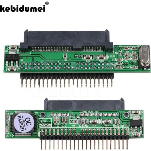 Kebidumei Sata To IDE PCI Card Sata To 2.5" IDE Male Adapter 40 Pin Port 1.5Gbs Support ATA 133 100 HDD CD DVD Serial Converter