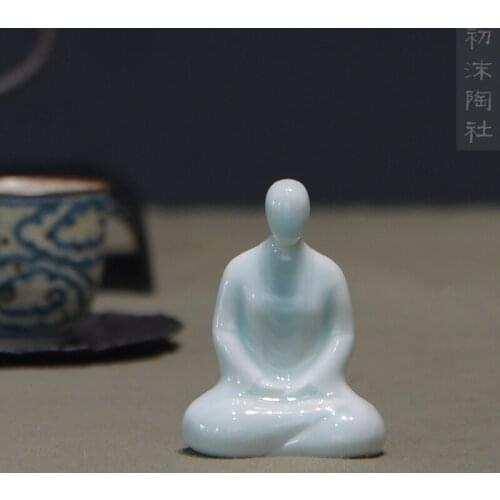 Ceramic zen furnishing articles furnishing articles shadow celadon tea spoil spoil the tea ceremony tea parts by hand