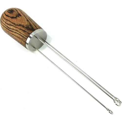 Espresso Coffee Stirrer, Hand Tamper Wood Handle Coffee Needle Distributor Coffee Tamper Leveler Tool