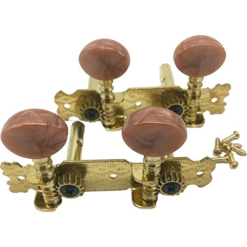 Metal Classic Mini Guitar Ukulele String Tuning Pegs Machine Heads Tuners Keys Parts 2L2R