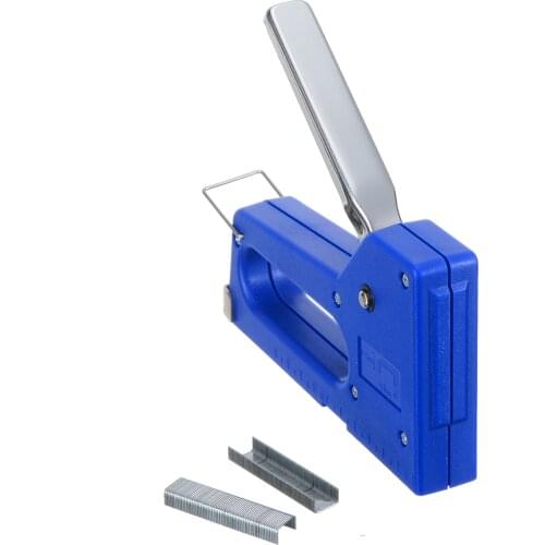 Mini Nail Staple Manual Stapler Stapling Machine Framing Rivet Gun Kit with 100pcs 6mm Nails for Hobby Art Craft