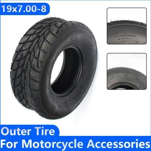 19x7.00-8 Outer Tire 19/7-8 19X7.00-8 19X700-8 19X7-8 for 150cc 250cc 4-wheel Vehcile Motorcycle Front Wheels Vacuum Tire