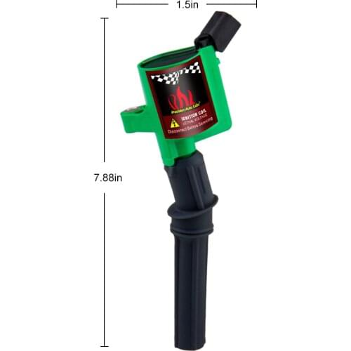 PRECISION AUTO LABS DG508 Ignition Coil 1 pcs Green for Ford for Lincoln for Mercury C1454-17 FD503 DG457 DG47213062237 1972290