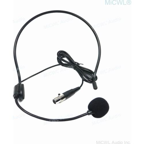 Professional TA3F XLR Mini 3Pin Cardioid Headset Microphone for Wireless Bodypack Transmitter MiCWL