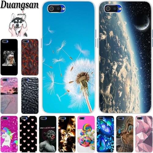 Simple Case For OPPO Realme c2 Silicone Painted TPU Back 3D Design Cover For OPPO Realme c2 RMX1941 2019 Global Version