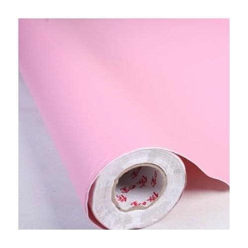 Pvc self adhesive waterproof wallpaper kitchen furniturer wallpaper Pink Wallpaper living room bedding room household sticker