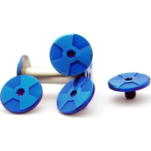 Diy Knife Making knife Handle screw whirlwind Rotating rivet Roasted blue T8 Plum blossom screw 12 size