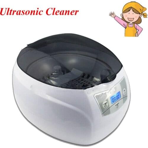 Small Capacity Stainless Steel 110V/220V Ultrasonic Cleaner with Degas Heating Timer Bath LED Lighting JP-900S