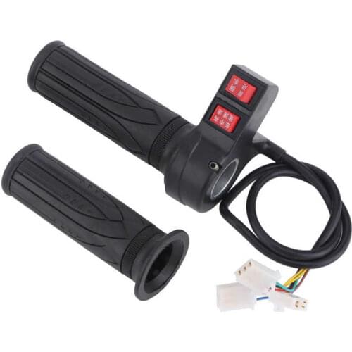 Electric Bicycle Universal Grips 3 Gear Speed Switch Electroplating Transfer Handles E-Bike 3 Speed Control Throttle Hand Grips