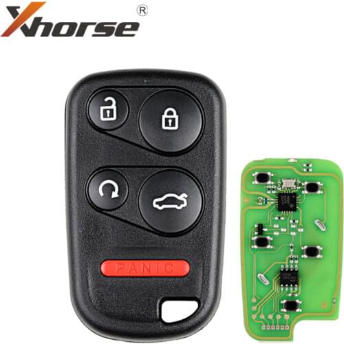 Xhorse VVDI2 XKHO03EN Universal Remote Key Fob for VVDI Key Tool With Remote Start & Trunk Button 5pcs/lot