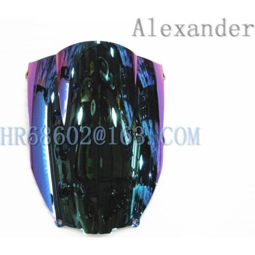 For Kawasaki ZX6R 2000 2001 2002 ZX 6R 636 00 01 02 zx6r Iridium Windshield WindScreen Double Bubble