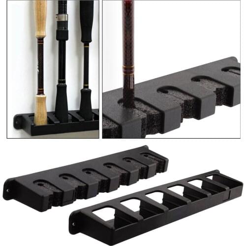 Fishing Rod Display Stand Rack Fishing Pole Holder for Garage Display Stand Wall Mount Bracket Fishing Accessories