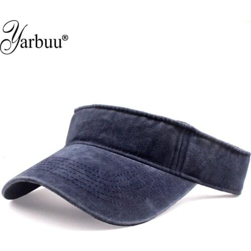 [YARBUU] New Visor Hat Summer Womens Golf Sun Hats Baseball Caps Adjustable Size Viseira Beanies Beach Empty Top Cap Sports Cap