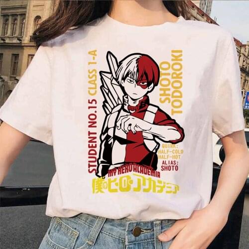 2021 My Hero Academia T Shirt Fashion Tshirt Boku No Hero Academia Anime Kawaii T-shirt Graphic Tops Tees Male 90s