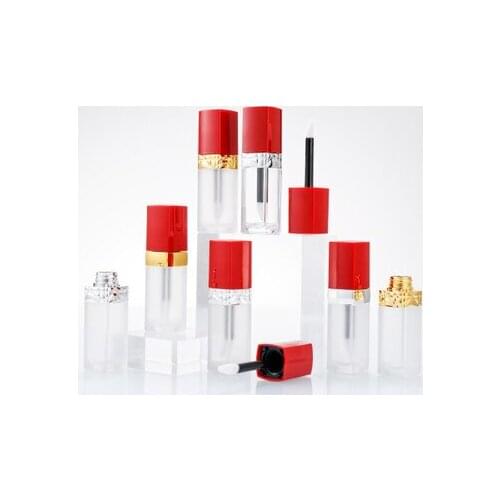 5ML 10/30/50 pcs Empty Lip Gloss Bottle,Pink cap DIY Plastic Lipgloss Tube,Beauty cosmetic packing container