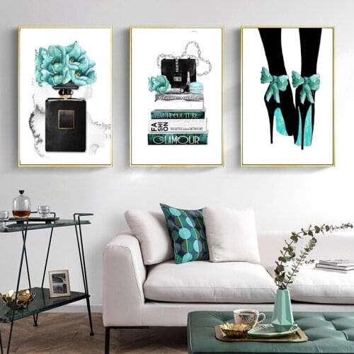 5d cross stitch diamond painting perfume lipstick high heels wall art canvas painting Paris Nordic diamond mosaic new embroidery