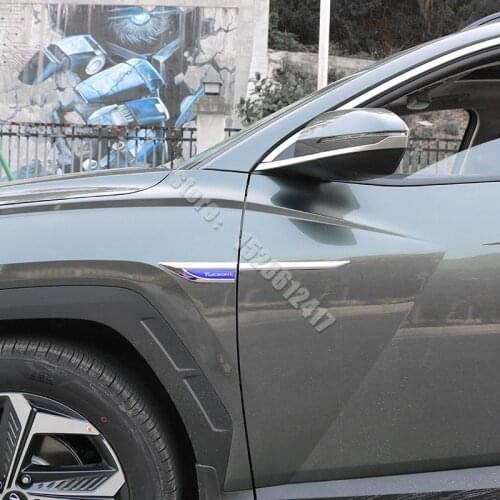Car Styling Stainless Steel Body Fender Side Marker Blade Car Marker for Hyundai Tucson L 2021