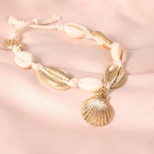 Bohemian Shell Anklets For Women Chain strap Beach Jewelry Summer Beach Barefoot Bracelet Ankle On Leg 2021 Jewelry Gift