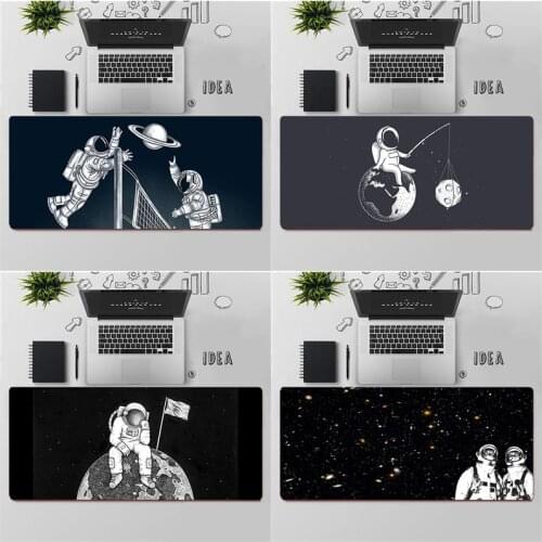 FHNBLJ Top Quality white moon stars space astronaut Unique Desktop Pad Game Mousepad Free Shipping Large Mouse Pad Keyboards Mat