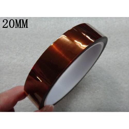 Flashcolor 5 Rolls Wholesales 20mm*33m Heat Resistant Tape for Sublimation Transfer Thermal Polyimid Tape