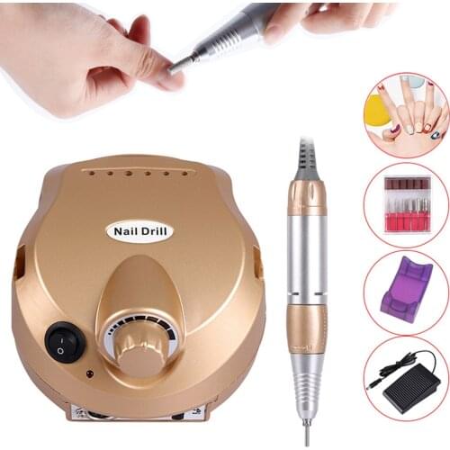Nail Drill Machine for Manicure 20000/30000RPM Apparatus For Manicure Pedicure Kit Electric Nail File With Cutter Nail Art Tool