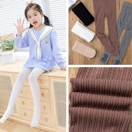 Girls' cotton twist foot massage pantyhose spring and autumn medium thickness cute comfortable all-match student dancing socks