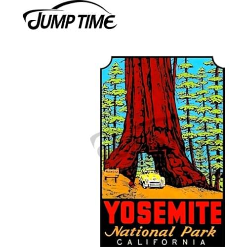 JumpTime 13 x4cm For Yosemite National Park California Vintage Car Sticker Creative Decal Car Door Windows Waterproof Decoration