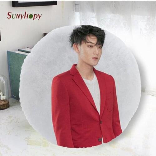 Tao Round Decorative Cushion Cover Home Decor Peach Skin Pillowcase For Sofa 40cm50cm60cm In Diameter-WJY