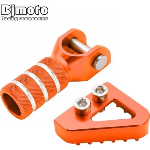 Rear Brake Pedal Step Tips and Gear Shifter Lever Tip Set For SX EXC XCF XC XCW SXF EXCF SMR D UKE 125- 530 690 950 ADVENTURE