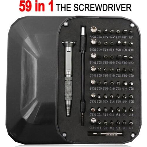 59 in 1 Precision Magnetic Screwdriver Set Pentalobe Y-Tip Torx Hex Handle for MacBook Camera Mobile Phone Repair Tools Kit