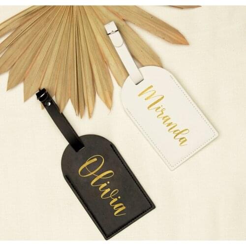 New Personalized Luggage Tag Travel Luggage Name Tag Wedding Hen Party Bridesmaid Gifts Leather Luggage Tag