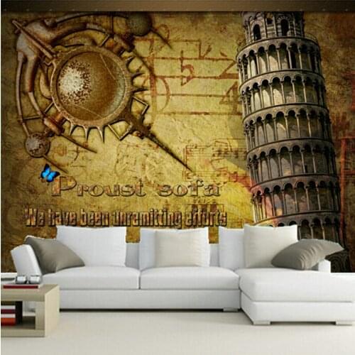Custom 3D large murals,European style retro nostalgic wallpaper papel de parede ,living room sofa TV wall bedroom wall paper