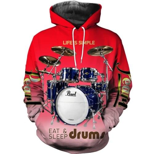 Autumn Winter New Fashion Clothes Premier Drums All Over Printed Mens Womens Casual Hoodie / Sweatshirt / Zip hoodie FY0019
