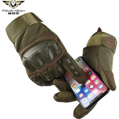Mens Touch Screen Tactical Gloves Army Military Paintball Shooting Airsoft Combat Anti-Skid Hard Knuckle Full Finger Gloves