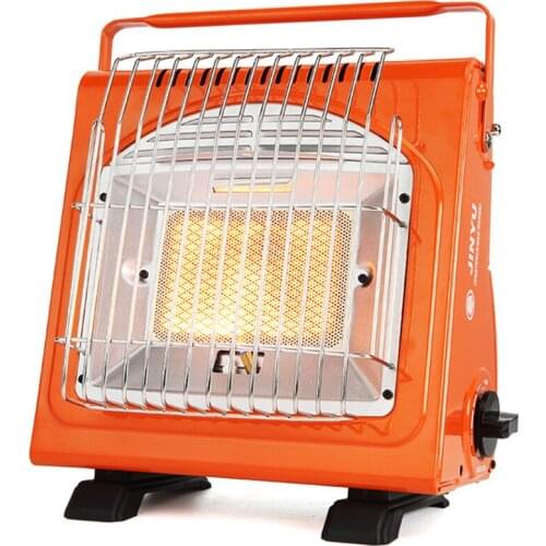 1700W Portable Space Heater Multifunctional Gas Heater Ceramic Heater Adjustable Iron Stove Heater for Outdoors Camping Tent