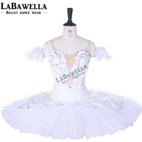 Adult Professional Ballet Tutu White Swan Tutus Platter Performance Pancake Tutu Professional Ballet Stag Costume WomenBT9257