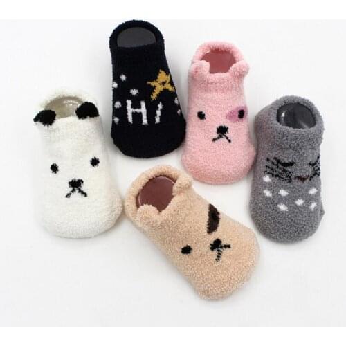 Xmas Gift Warm baby Christmas Socks,soft fleece Knitted Socks Print bear/mouse/bunny kids socks,0-24m toddler Kids Leg Warmers