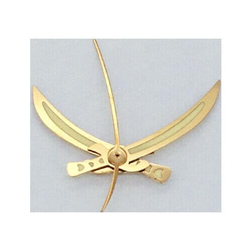 For 8N24 Movement Watch Hand Set 10.5 x 9x 10.5mm Silver Second