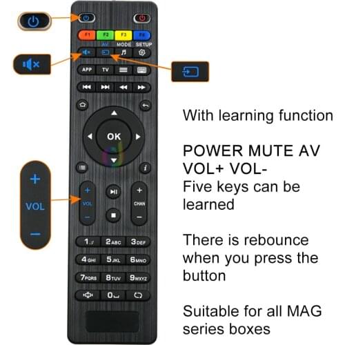 For Mag 254 Remote Control Replacement Remote Controller For Mag 254 250 255 260 261 270 IPTV Remote TV Set Top Box program new