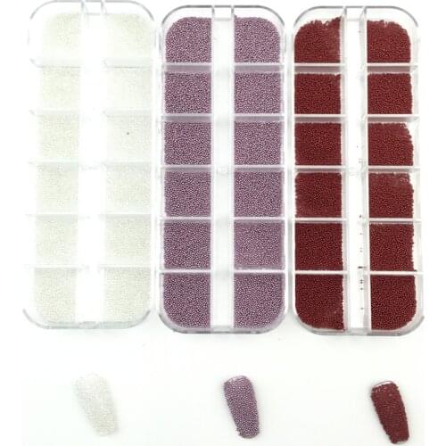 Swarovsky Rhinestone Shiny Glass 3D Crystal Mini Small Beads AB Color DIY Stone Caviar Balls Nail Art Decorations Accessories