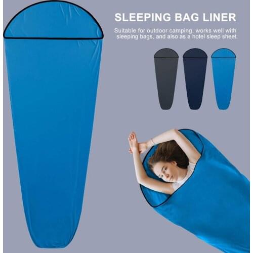 Outdoor Camp Elastic Travel Sleeping Bag Liner Portable Camping Sheet Sleep Sack for Hotel Hostels Planes Trains