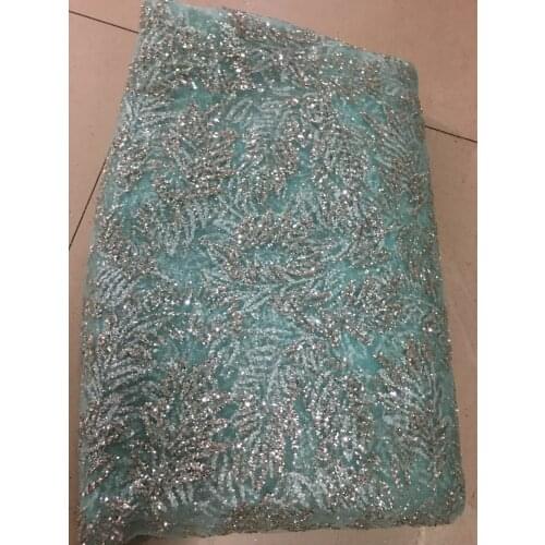 Stock 5yards CH023# flash powder lace fabric for bridal wedding dress/sawing Free shipping