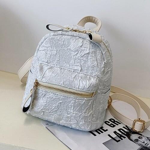 White Shoulder Bag Backpack for Women Oxford Travel Rucksack Casual Lady Waterproof Bagpack Fashion Female Mini Backpack Mochila