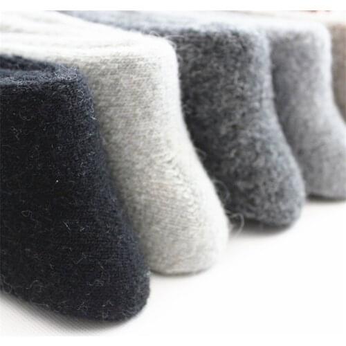 Winter wool thick warm socks mens solid color warm socks super thick male Meias socks men