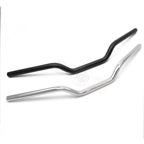 1" 25mm Black / Chrome Custom Motorcycle Iron Tracker Handlebars Drag Bars For Harley Sportster XL 883 1200 Bobber