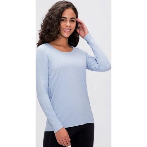 NWT 2021 Sports shirts Women Long Sleeve Sports T Shirt Fitness Gym Running shirt Quick Dry Yoga Shirts free shipping