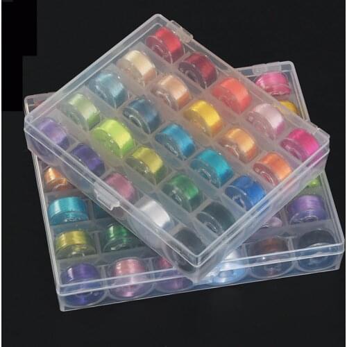 25 Grids Empty Thread Axis Reel Box Sewing Machine Spool Box Cover Sewing Accessories Household Storage Box