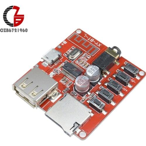 3.7-5V Wireless Bluetooth 4.1 MP3 Audio Decoder Board Micro USB TF SD Card Module Stereo Output