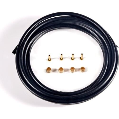 3m Bike Hydraulic Disc Brake Oil Tube 2.0x5.0mm + 4 Pairs BH59 Pressing Ring T Needle Copper MTB Bicycle Brake Line Connector