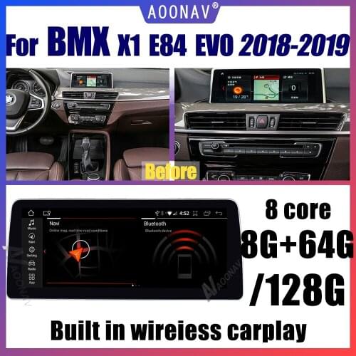 Android 10 GPS Navigation Car Radio For BMW X1 E48 2018-2019 EVO System Multimedia Player Car Stereo Audio Headunit